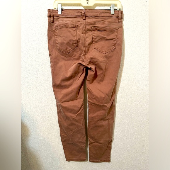 BUFFALO DAVID BITTON Havana High Rise Ankle Skinny Jeans Terracotta Brown EUC - Picture 5 of 9